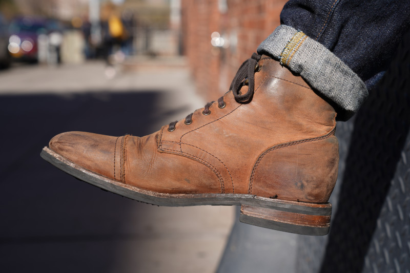 Thursday's Captain in Terra Cotta Leather