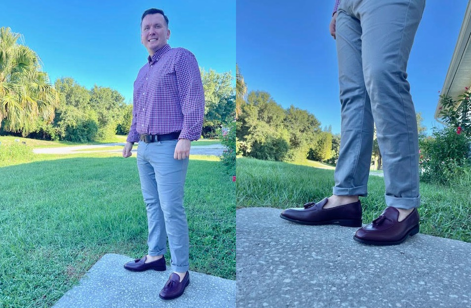 Anthony Veer Kennedy Tassel Loafer outside