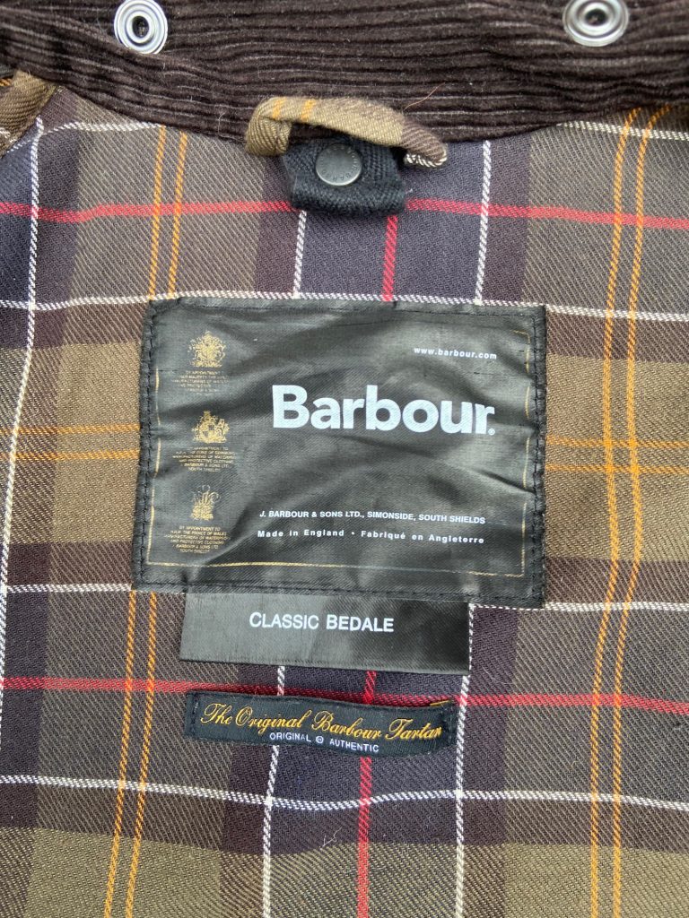 barbour bedale jacket lining