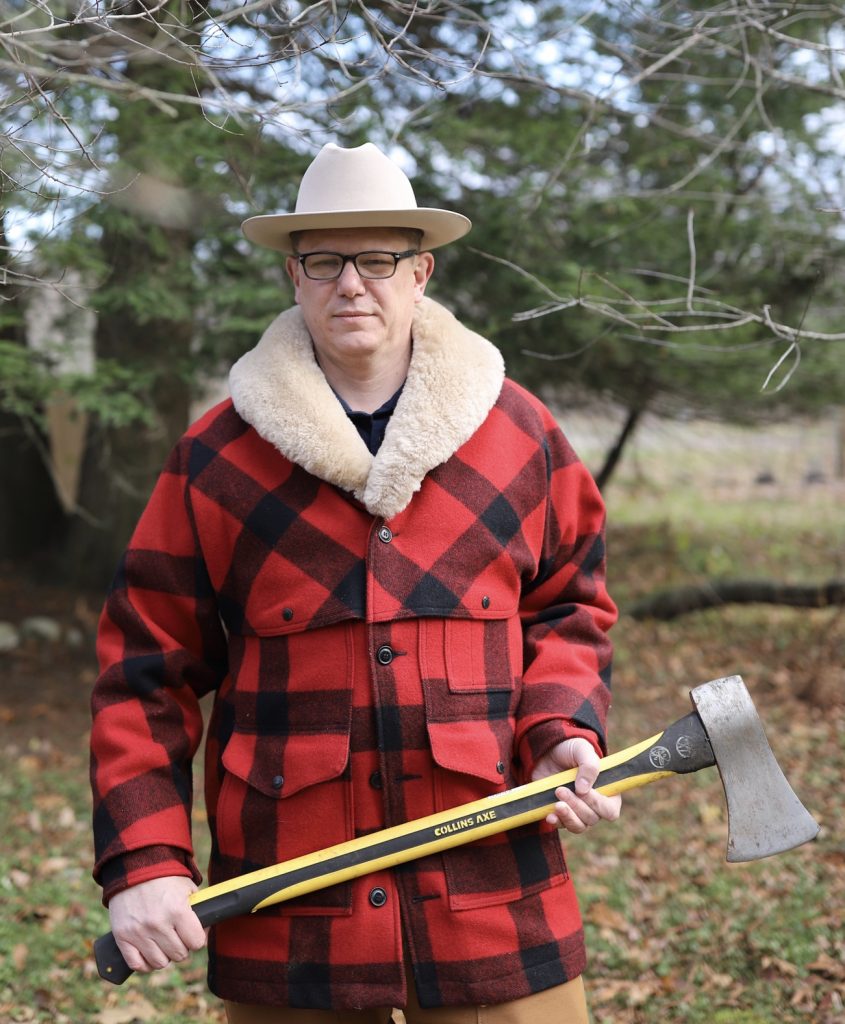 filson packer coat outdoors