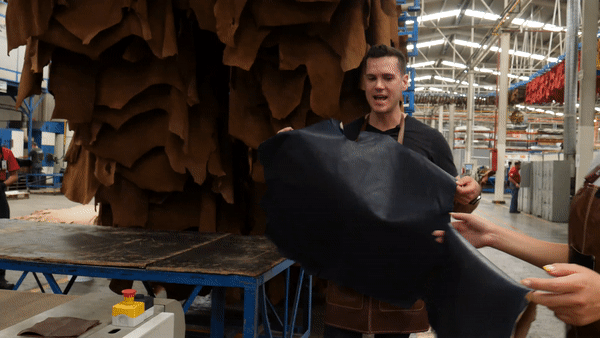 Nick Holding a Hide