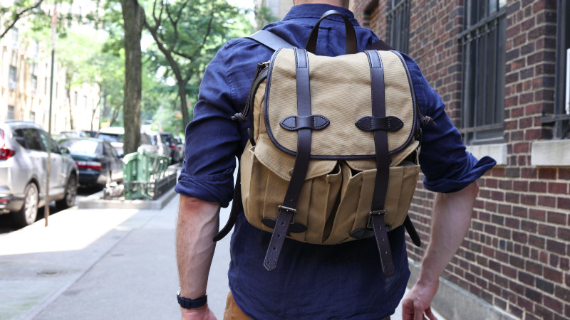 Filson Rucksack Standing Up