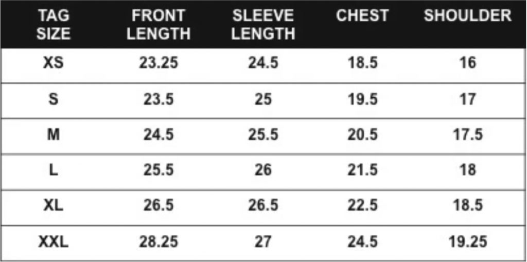rogue territory supply jacket sizing