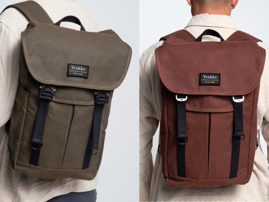 Trakke waxed canvas backpack