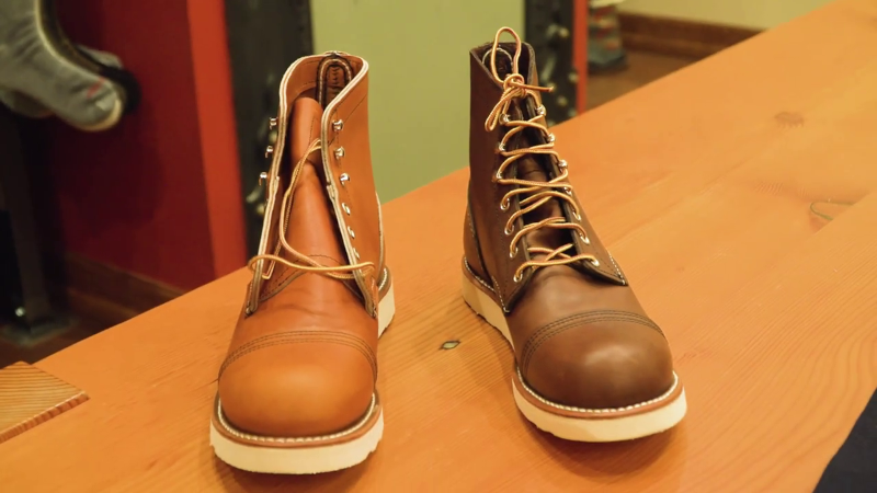 Red Wing Traction Tread Iron Ranger, oro legacy and Oro Legacy and Amber harness