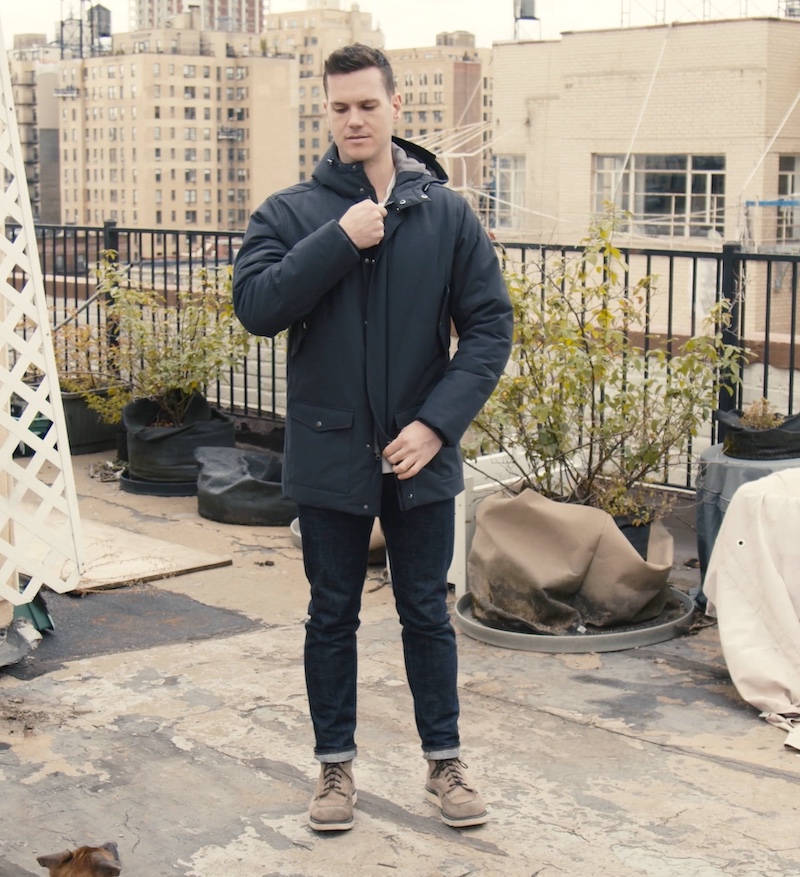 taylor stitch sierra parka on me