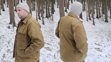 filson tin cloth cruiser fit