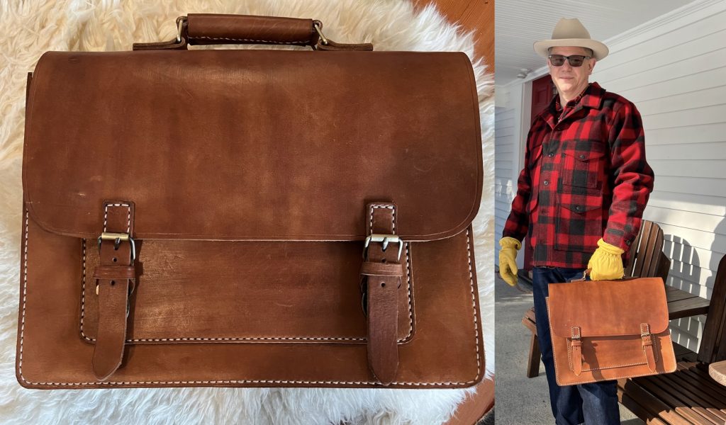 linden leather messenger bag review