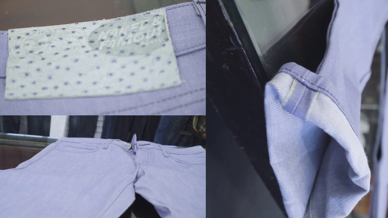 Naked and Famous Lavender Denim