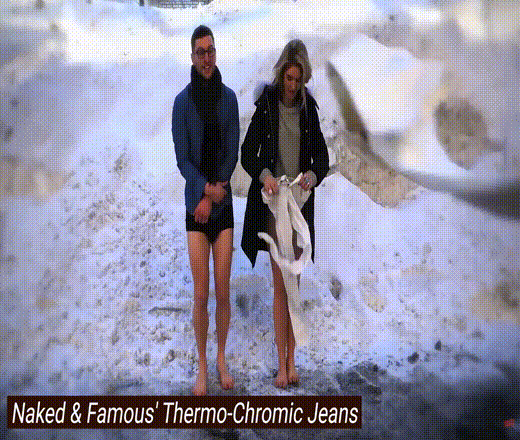 Naked and famous Thermo chromeatic jeans