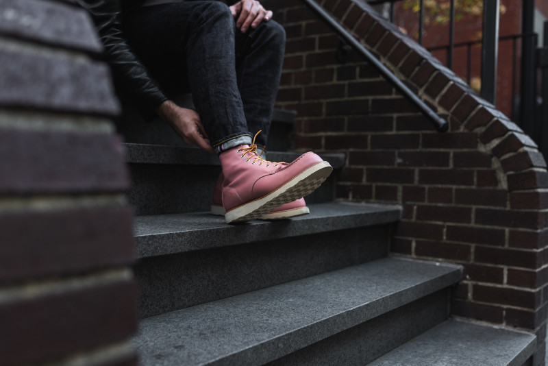 Red Wing Pink Moc Toe adjust
