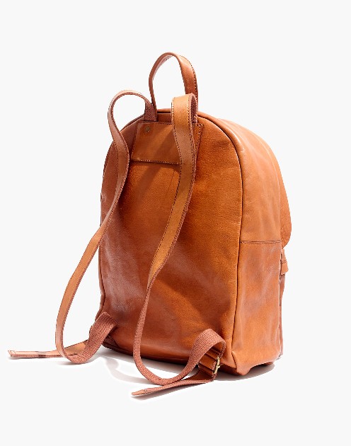Madewell Leather Backpack back straps