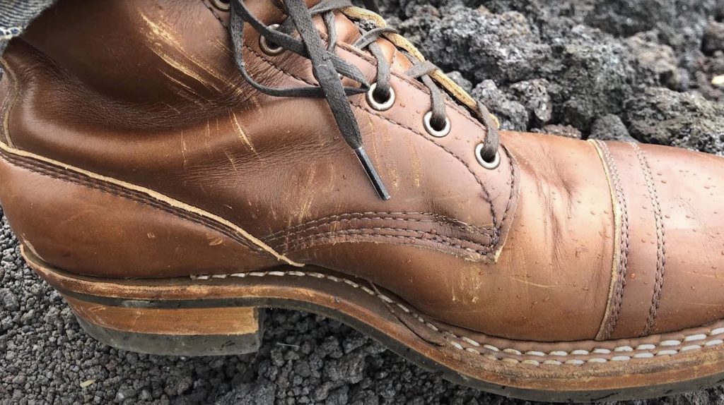 whites 350 cruiser boot chromexcel scratches