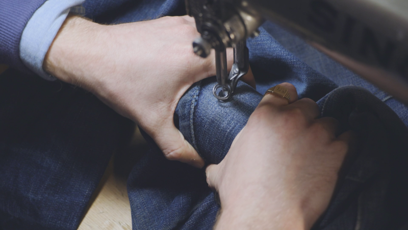 Darning Denim Color Matching