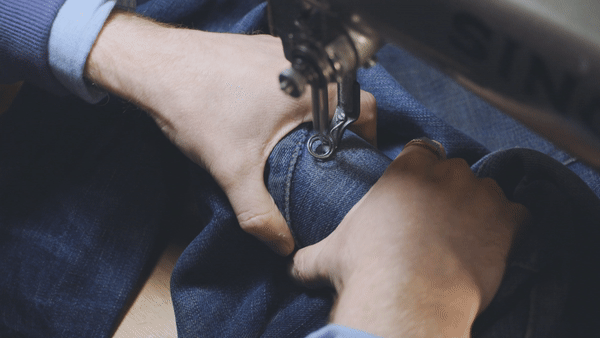 darning denim
