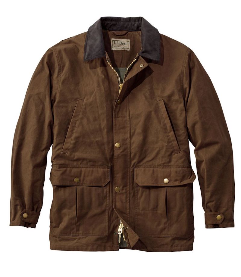 LL Bean Double L Waxed-Cotton Upland Coat