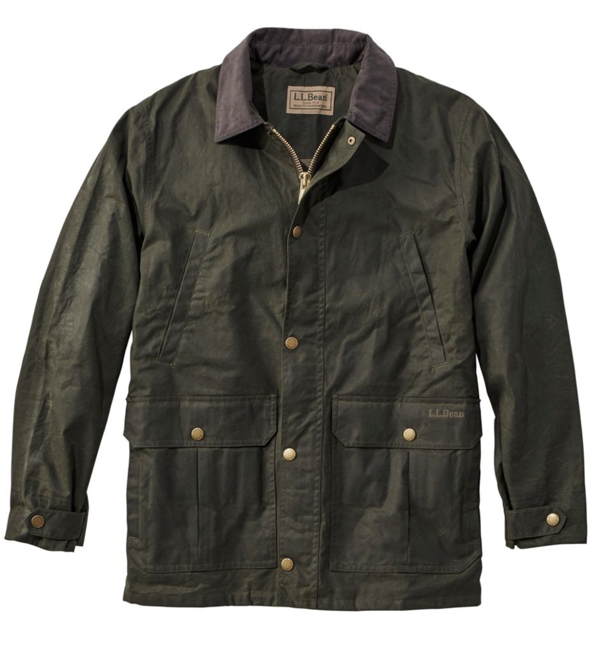 LL Bean Double L Waxed-Cotton Upland Coat