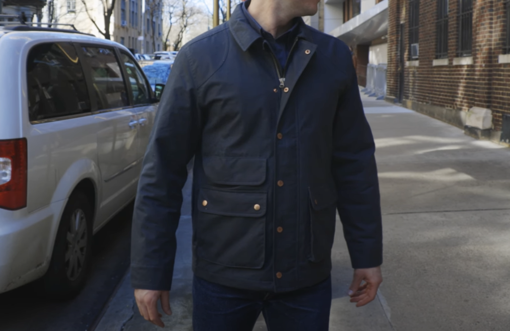 Flint and Tinder Flannel-lined Waxed Hudson Jacket