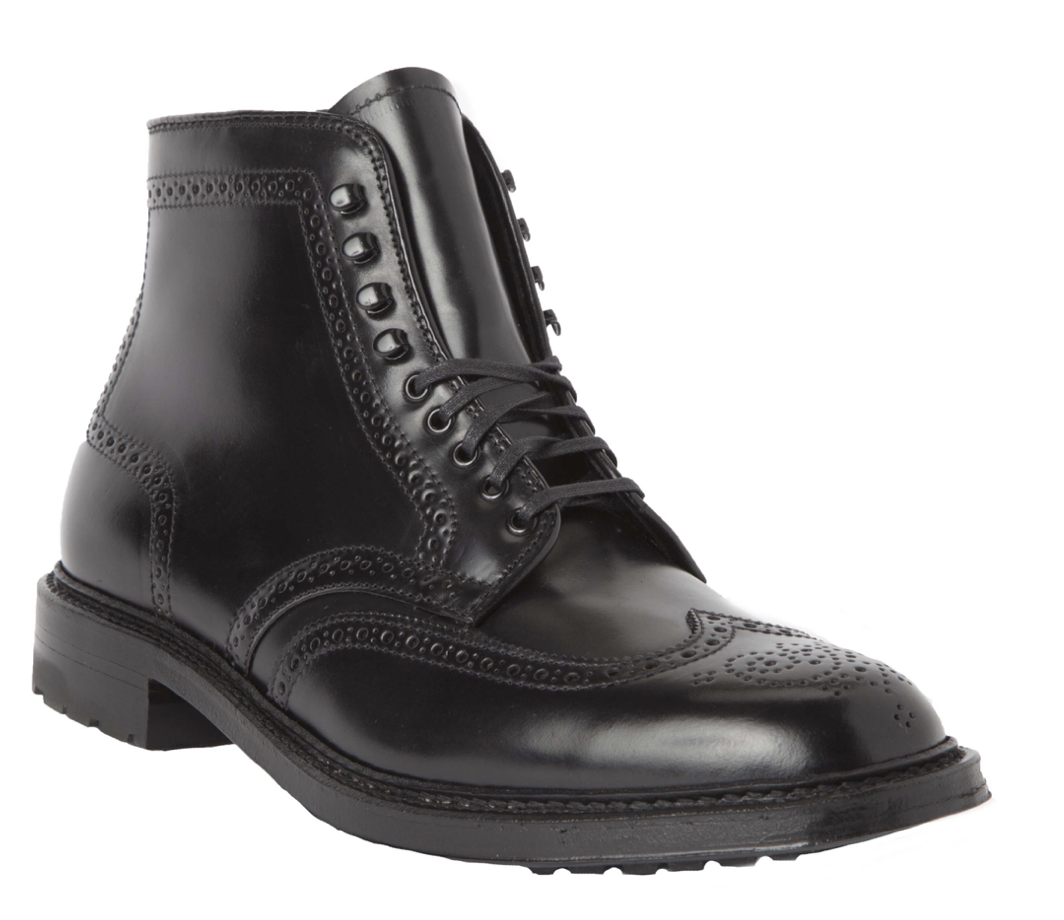 Alden Wingtip Boot in Black Shell Cordovan