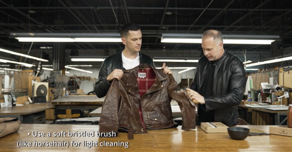 how to clean a leather jacket