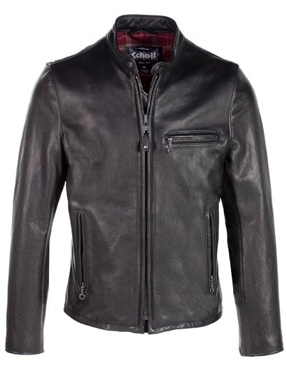 Schott NYC Cafe Racer Leather Jacket