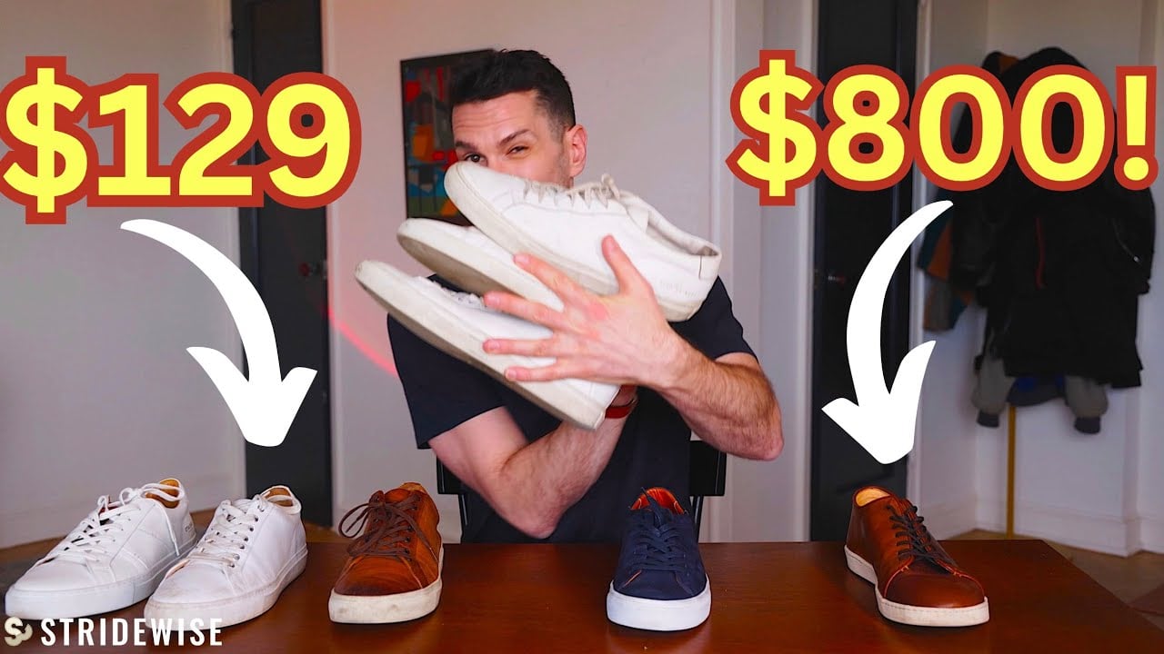 Best minimalis leather sneakers men