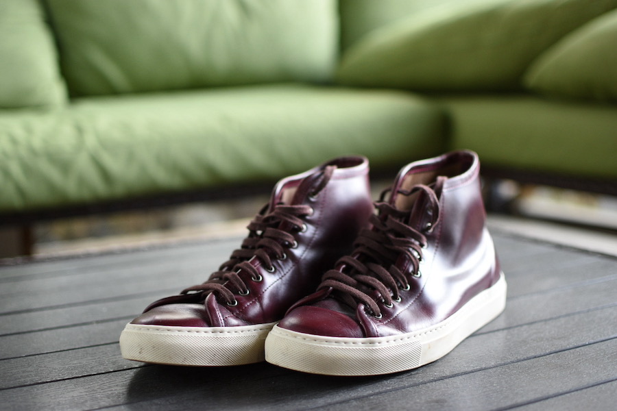 gustin color 8 leather sneakers