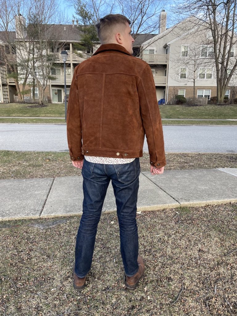 satchel and page suede leather jacket