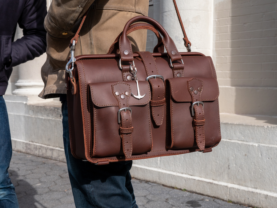 saddleback leather flight bag