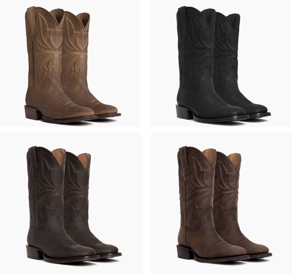 thursday cowboy boots leathers