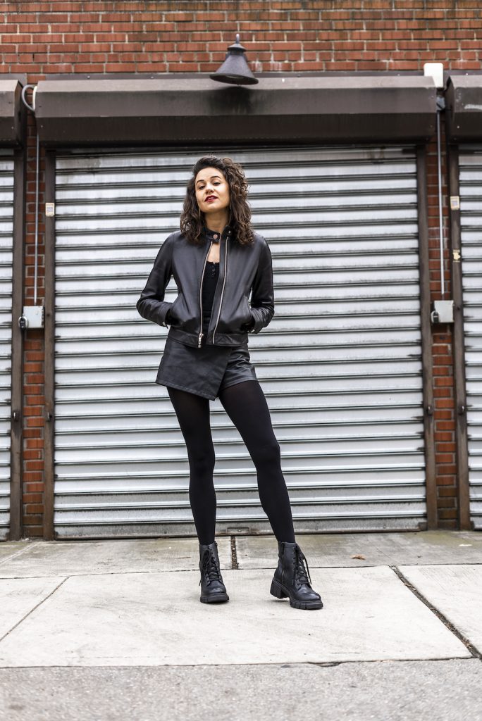 thursday racer leather jacket womens