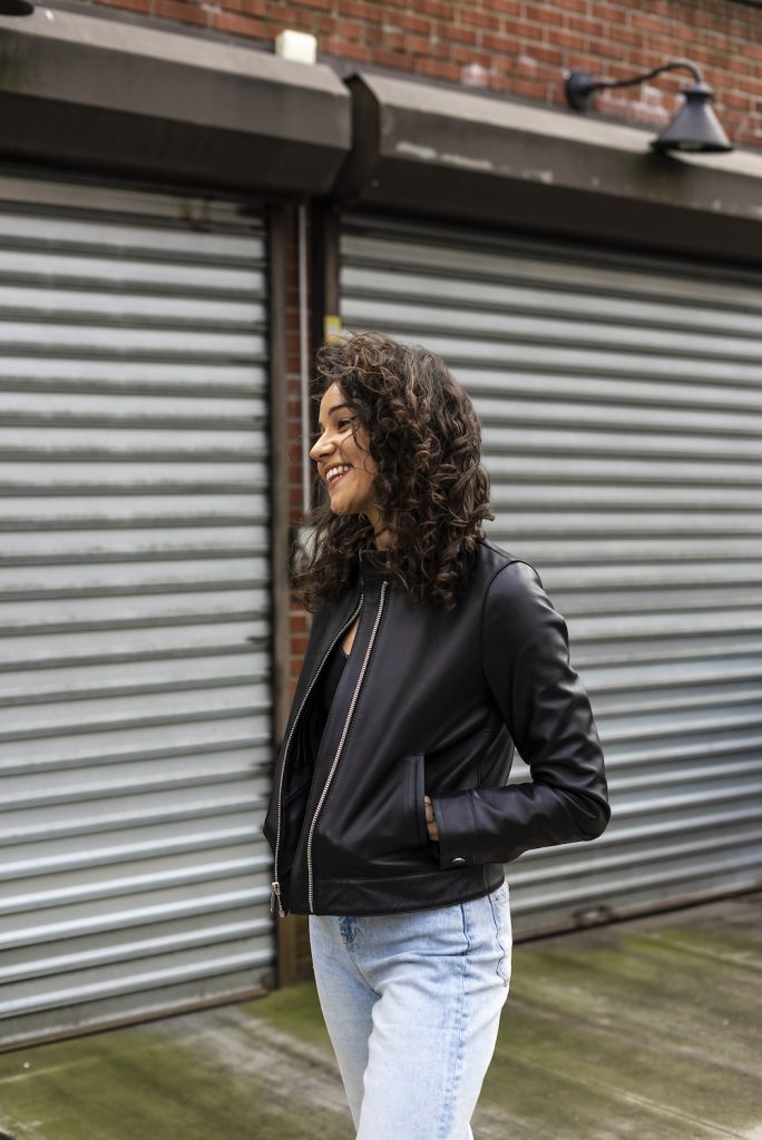 womens thursday racer leather jacket