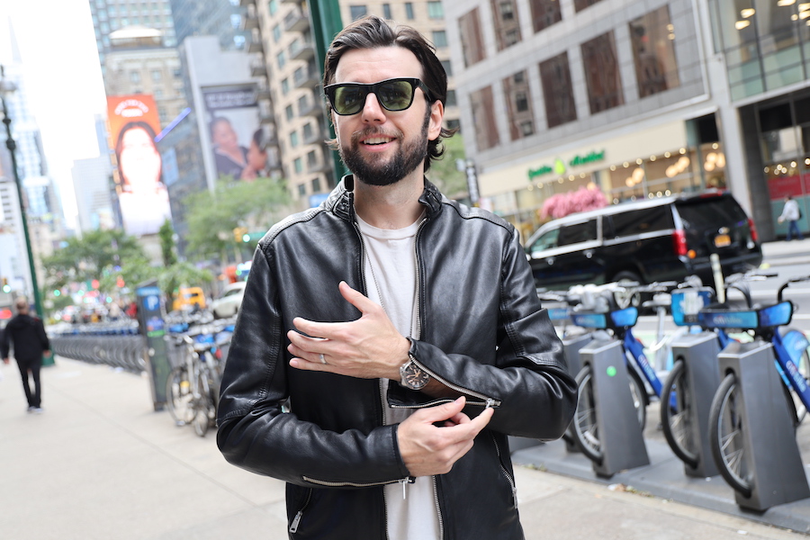 allsaints cora leather jacket model