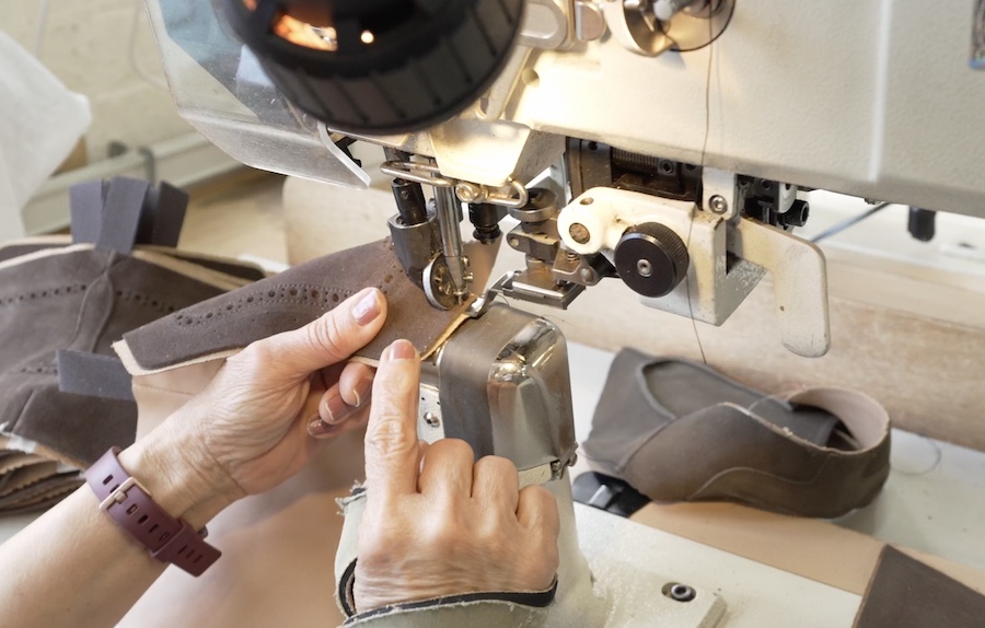 stitching tricker's boots