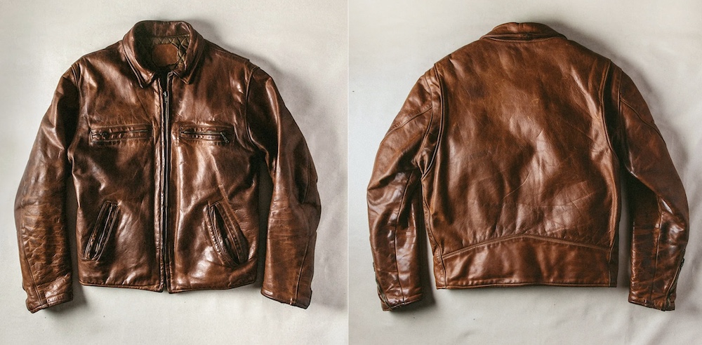 taylor stitch espresso leather jacket patina