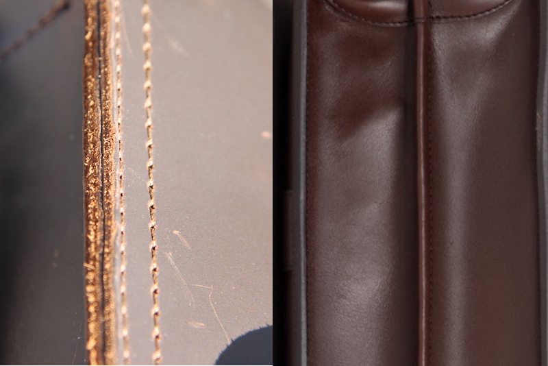 Left: unfinished edges; Right: finished edges