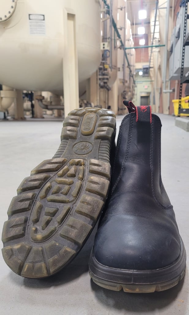 Redback easy escape work boots sole