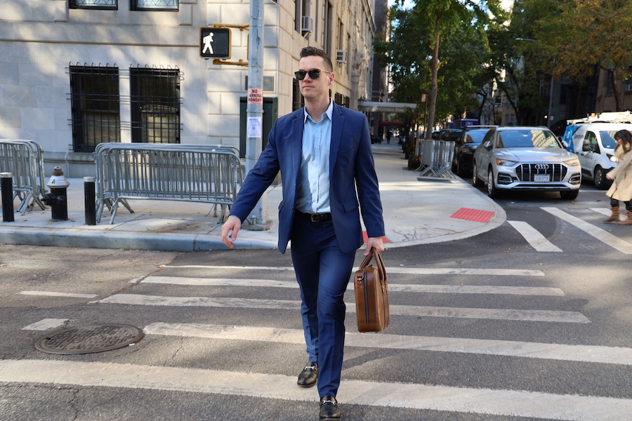satchel page counselor briefcase with suit
