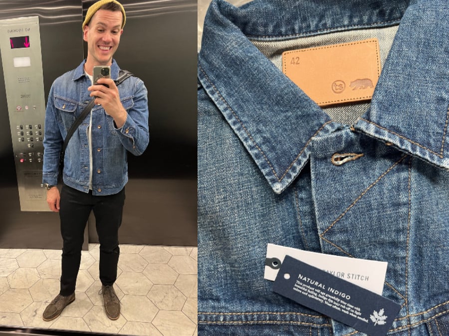 Taylor stitch long haul denim jacket