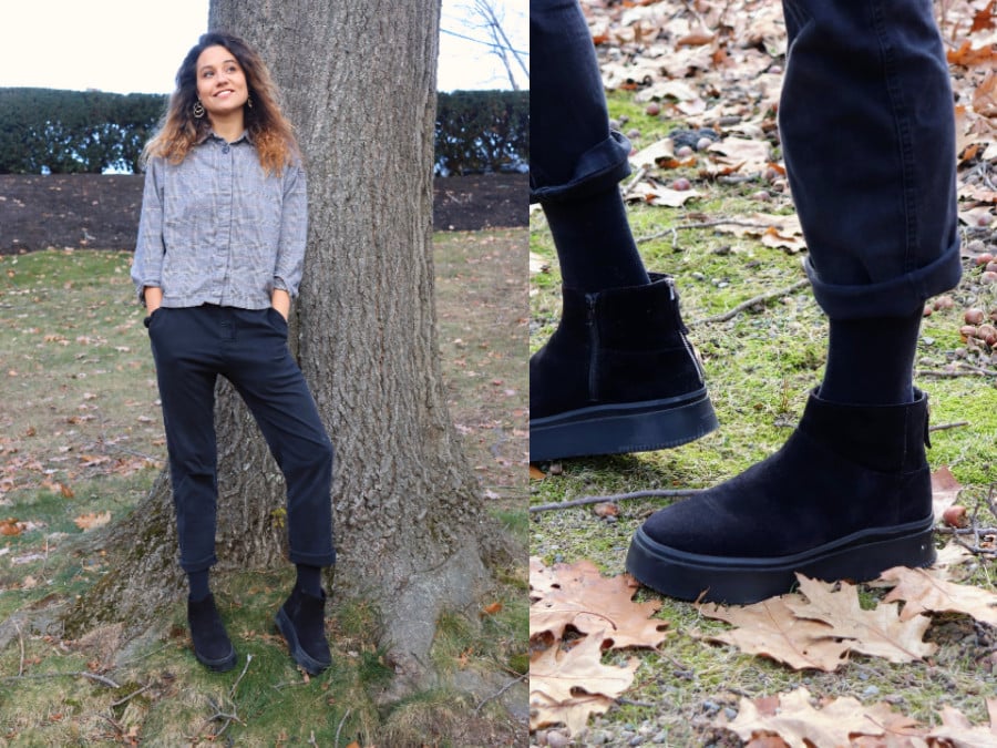 vagabond sneaker boot close up