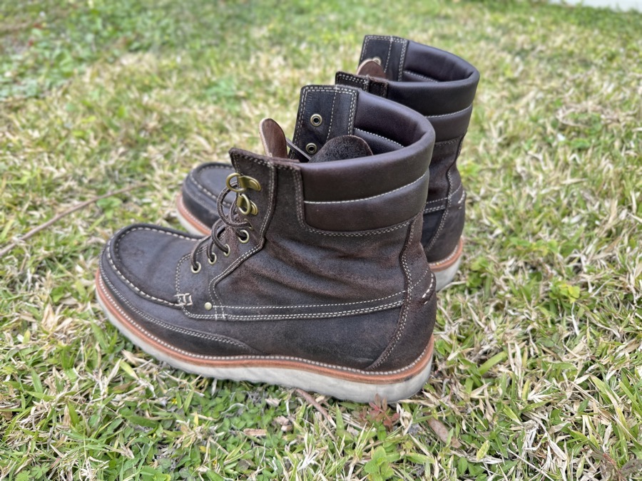 grant stone field boot earth waxed suede