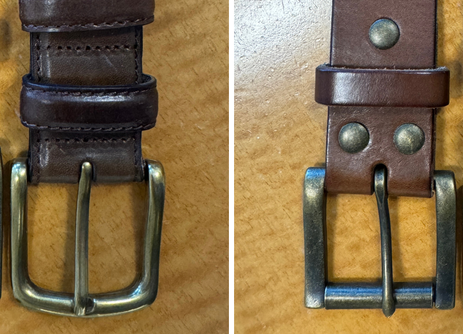 Satchel and Page brass belt buckles