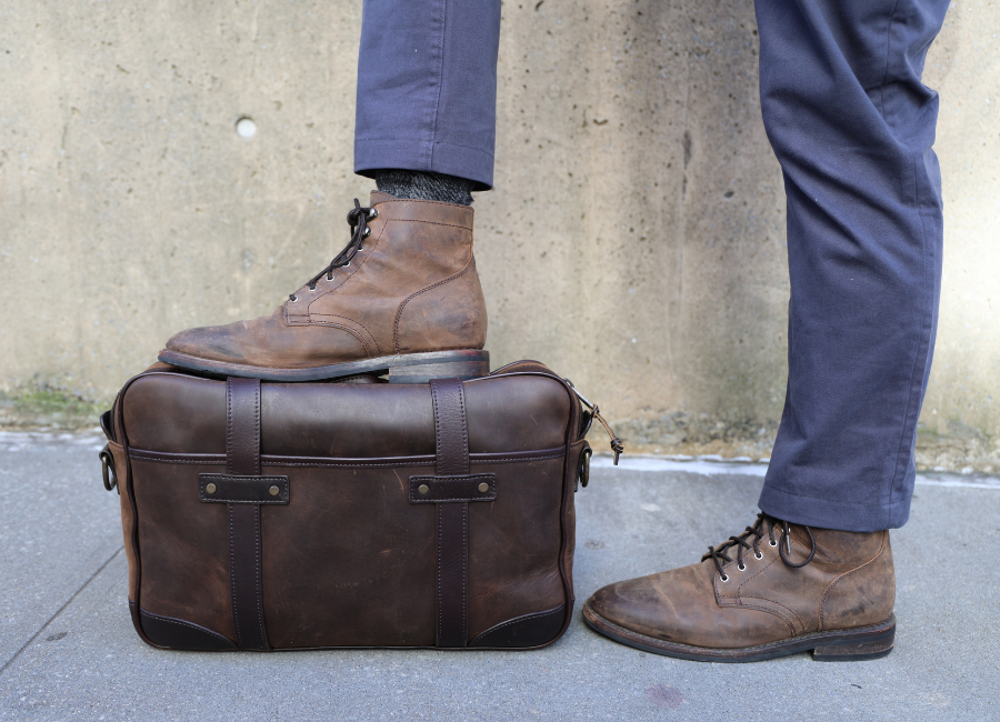 thursday commuter briefcase and boots