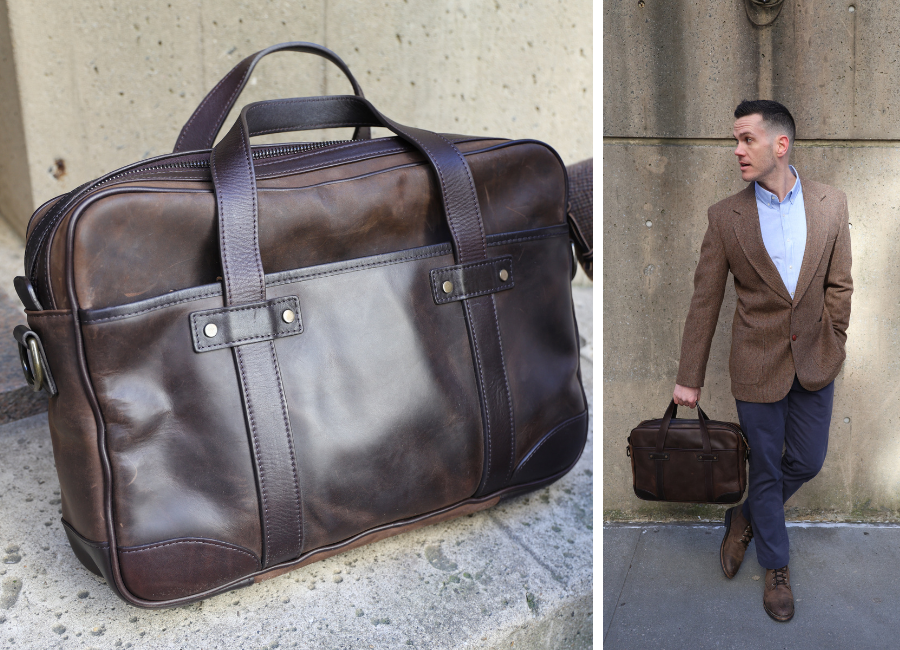 thursday commuter-briefcase rugged resilient leather