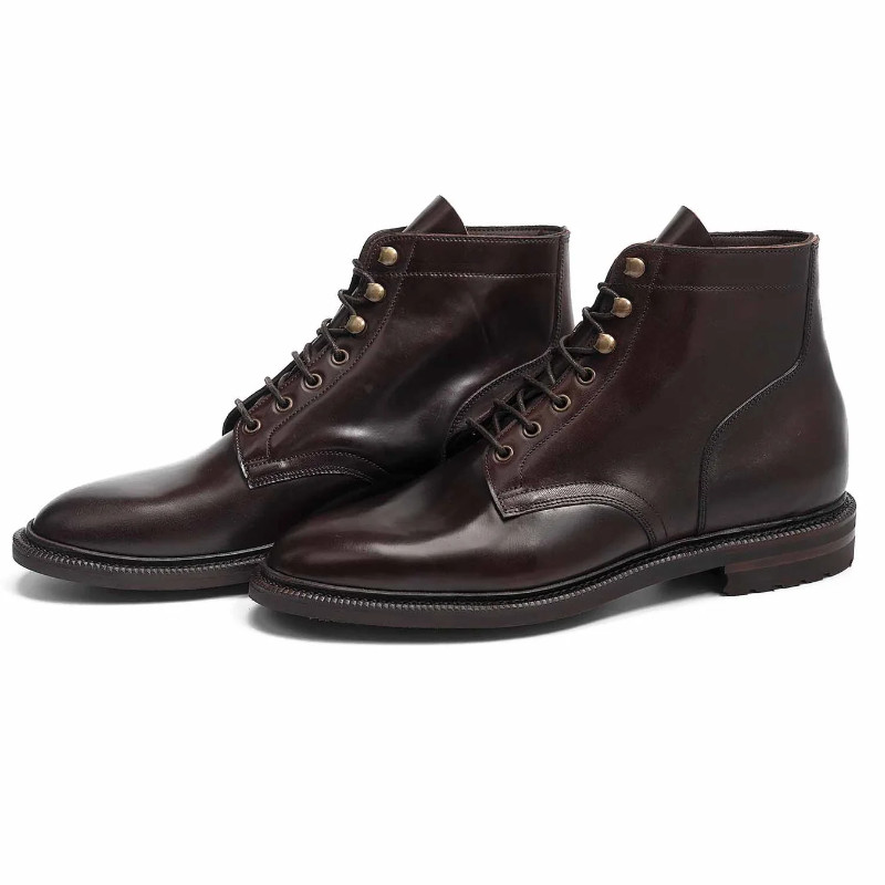 Meermin Shell Cordovan Plain Toe Boot