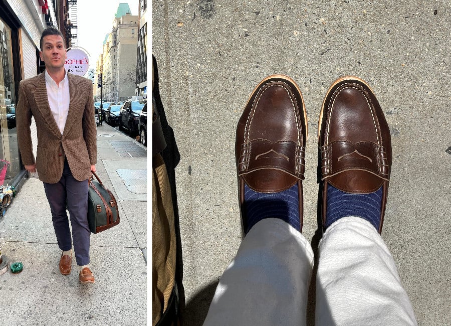 oak street beefroll penny loafer