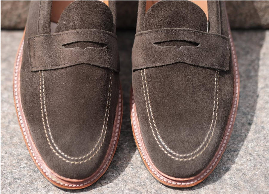 Apron stitching on Alden's Leisure Handsewn loafer