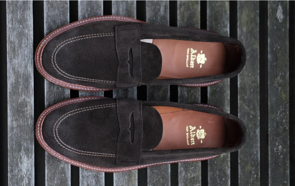 Alden LHS suede loafers
