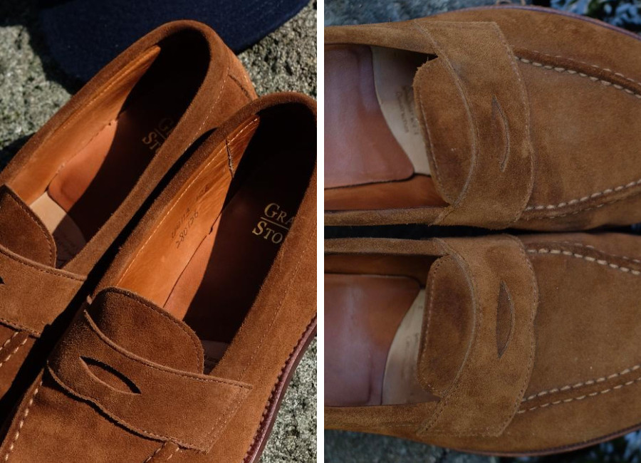 leather lining on loafers