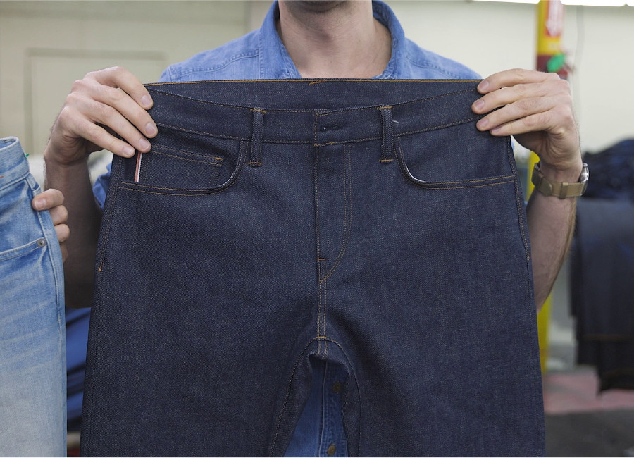 Hiroshi Kato's raw denim, before distressing